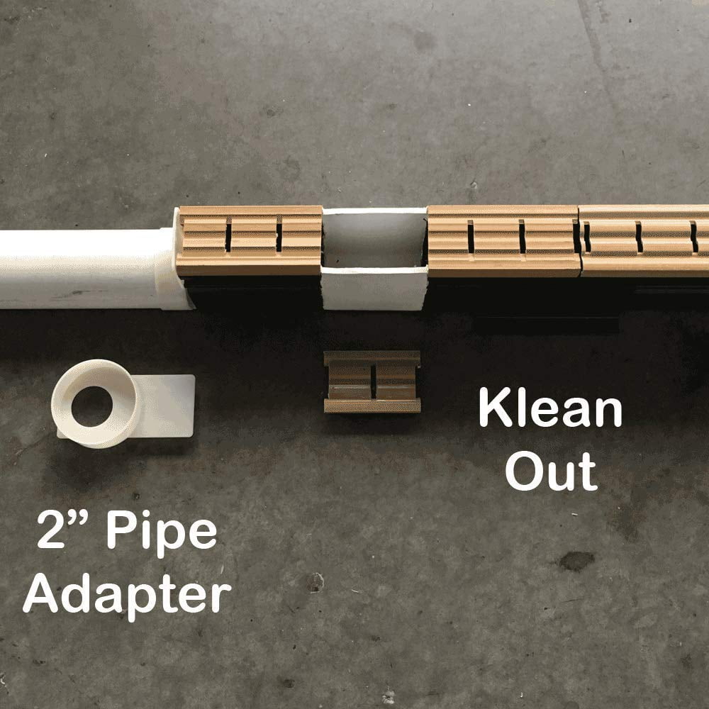 DeckODrain Pool Deck Drainage KleanOut Tan 2812913
