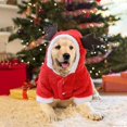 thumbnail image 4 of Traje navideño para perros Disfraz de reno para perros Sudaderas con capucha de lana cálida Jersey navideño para perros Mascotas Traje navideño para perros pequeños y medianos Gatos, 4 of 5