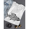 thumbnail image 3 of Fish In Maya Style T-Shirt Women -Image by Shutterstock, Female Small, 3 of 4