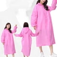 thumbnail image 1 of Mchoice Women's Outdoor Travel Fashion Adult Raincoat Thick Transparent EVC Raincoat, 1 of 4