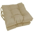 thumbnail image 2 of Blazing Needles 16-inch Square Indoor/Outdoor Chair Cushions (Set of 2) - 16 x 16 Sandstone, 2 of 5