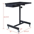 thumbnail image 2 of Heavy-Duty Adjustable Work Table with Drawer & Wheels, Mechanic Tray,Mobile Rolling Tool Table 2.5" Swivel Casters, 220 Pound Capacity, 2 of 30