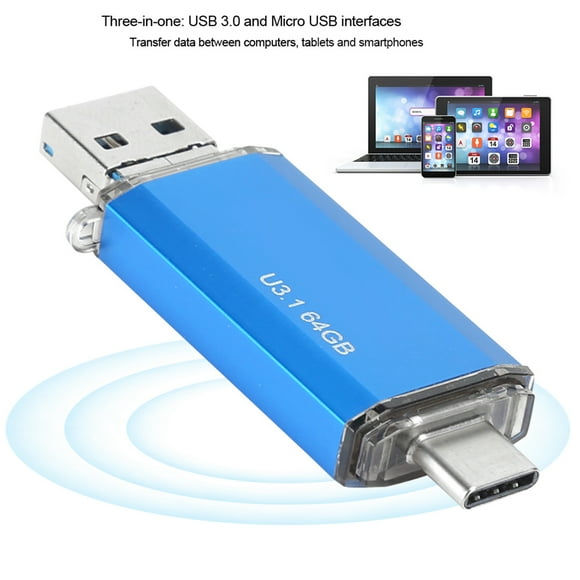 IBM Clé USB PC, Clé USB Type-C, Tablettes Légères pour Ordinateurs 32G,64G,128G,256G