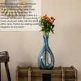 thumbnail image 4 of Uniquewise 16-Inch Multitone Glass Table Vase in Blue Hue - Minimalist, Decorative Boho Vase with Rustic Farmhouse Style, Home Decor - Living Room, Bedroom Table, Kitchen Shelf, or Office Desk Decor, 4 of 8