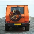 thumbnail image 6 of Susaid Vintage Floral Skull Print Tire Covers,Waterproof Anti-UV Snow Sun Rain Tire Covers for RV,Truck, SUV, Trailer, Camper-15 inch, 6 of 6