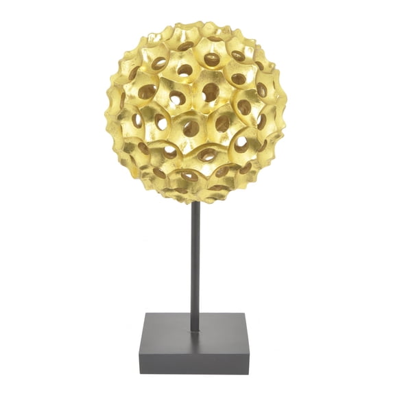 Resin Spiked Tabletop Decor - Gold