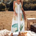 thumbnail image 3 of Melemel_Watercolor_abstract_shapes_with_gold_leaf_and_plants__93ee7c46-3cf8-429a-99c6-07a1f284f4e2_4 Womens Summer Dresses Casual Sleeveless Tshirt Sundresses Vacation Beach Cover Up Dress, 3 of 8