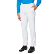 OppoSuits Mens White Knight Solid Color Suit
