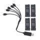 thumbnail image 2 of Paquete de baterías de polímero de litio de 3,7 V y 1200 mAh, alta eficiencia para drones E58, L800, JY019 y S168, juego de 4, seguridad mejorada, 2 of 8