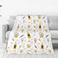 thumbnail image 1 of Balery Beer Manta de Felpa Suave y Acogedora – Cobija de Franela Aterciopelada para Cama, Lavable y Cálida para Sofá, Mascotas, Transpirable-80"x60", 1 of 7