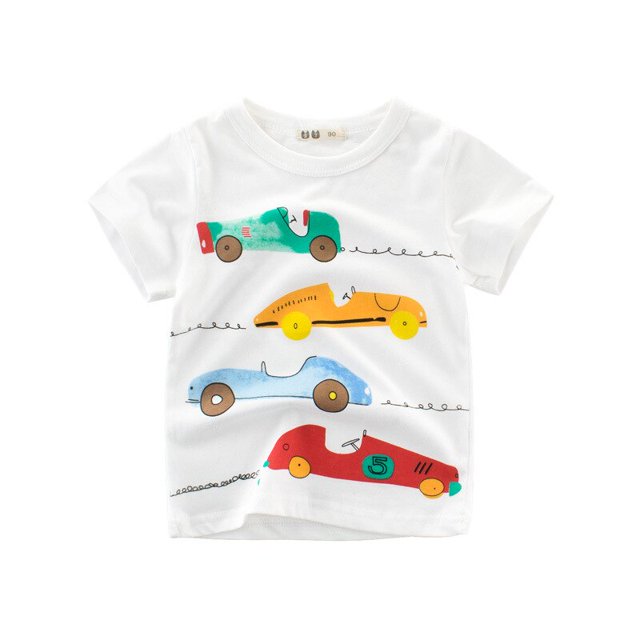 Camiseta para niños, para niños, niñas, niños, camisetas para niños, bebés, niños pequeños, camisetas de dibujos animados de algodón, ropa corta Tan Jianjun unisex