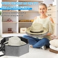 thumbnail image 3 of Sombrero Organizador Bolsa Sombrero Organizador Caso para Sombreros de Cubo Sombreros de Vaquero Sombreros de Ala Negro, 3 of 8