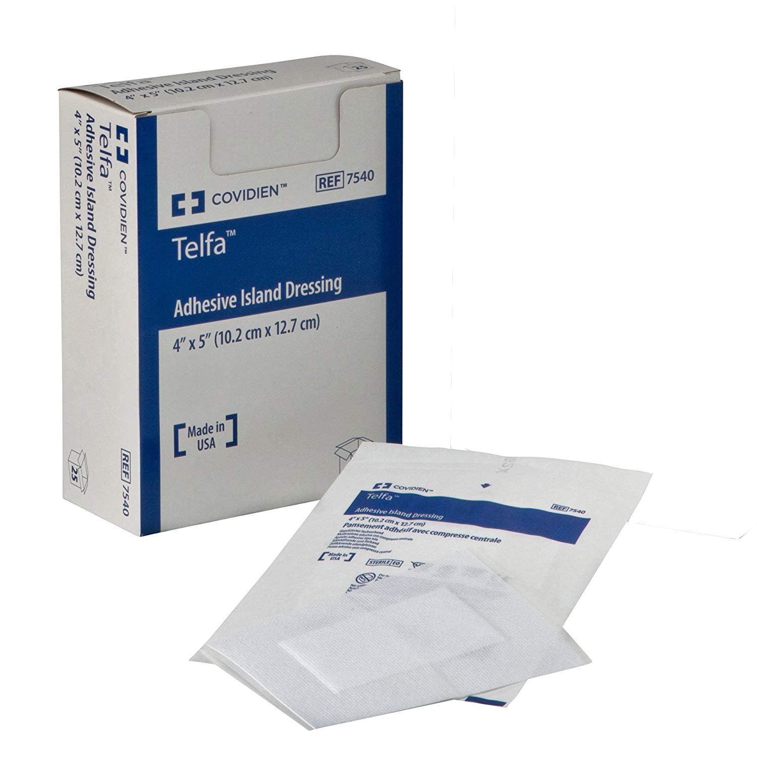Covidien 7540 Telfa Adhesive Island Dressing, Sterile 1's