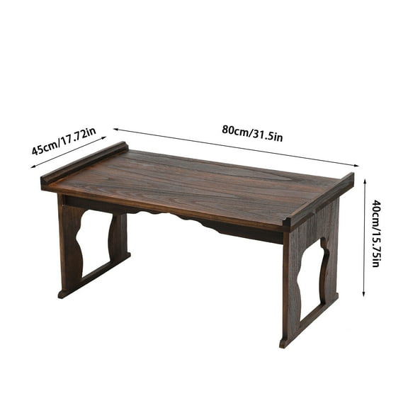 Antique Foldable Bed Laptop Table Stand Sofa Lap Tray Computer Notebook Desk Adjustable 31.5*17.72*15.75inch
