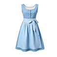 thumbnail image 4 of Tisuna Girl'S Dresses Short Sleeve Square Neck Striped Dress Teen Kids Festival Party Comfort Fit Dresses Size 11-12 Years, 4 of 5
