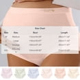 thumbnail image 4 of HVOBTTY Women's Seamless High Waist Briefs Solid Color Ribbed Underwear Stretch Breathable Slim Sport Panties, 4 of 5