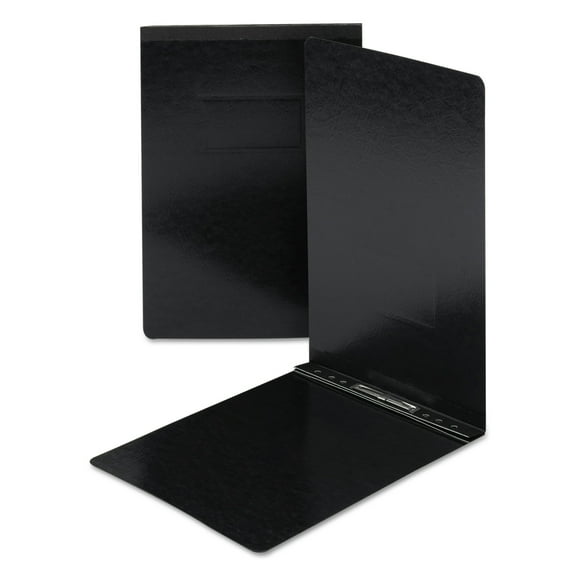 Smead End Opening PressGuard Report Cover, Prong Fastener, Legal, Black -SMD81132