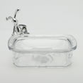 thumbnail image 3 of Unique Bargains 1 Pc Waterproof Soap Holder Rabbit Pattern Clear Soap Holder for Bathroom 5.51"x4.13"x1.65", 3 of 6