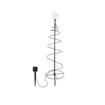 Uutvery Solar Christmas Tree Light, LED Solar Powered Outdoor Decor with 8 Lighting Modes, Auto On Off, IP55 Waterproof, for Garden