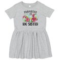 thumbnail image 3 of Inktastic Promoted to Big Sister with Flowers Girls Toddler Dress, 3 of 5