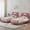 2pc Pink-TWIN, variant on 2 Pack Twin Platform Bed Frames with Panda Upholstered LED Headboard, 350-lb Capacity, Wood Slats, No Box Spring Needed