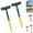 Green-2pcs, variant on Window Screen Cleaning Brush 2 in 1 with Squeegee Multi Purpose Cleaner Tool for Patio Door and Porch Screens