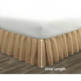 thumbnail image 5 of HNB Store Ruffled Bed Skirt Easy Fit 10" inch Drop | Microfiber Made | Olympic Queen | Taupe, 5 of 7