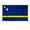 4x6 ft Flag, variant on AGAS Small Curacao Flag 4x6 inch mounted onto 11 inch Plastic Pole Polyester Fabric Stitched Edges Curacao Desk Flags