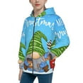 thumbnail image 2 of Naloa Merry Christmas Gnome Teenage Zipper Hoodie, Long Sleeve Zip Up Hoodies Casual Jackets Tops for 7-12 Years-Medium, 2 of 6