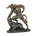 thumbnail image 3 of Estatua de toro de Wall Street, decoración de escritorio para hombres, regalo de cumpleaños de corredor financiero estilo B, 3 of 9