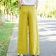 thumbnail image 1 of Pantalones de pierna recta, holgados, de lino, de color liso, con cintura holgada, informales, de pierna ancha para mujer, 1 of 4