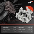 thumbnail image 2 of A-Premium Disc Brake Calipers Assembly with Bracket Compatible with Volkswagen Jetta 2010-2014, Passat 2012-2015, Golf 2010-2014, Beetle, Eos, GTI & Audi A3, A3 Quattro - Rear Driver and Passenger, 2 of 9