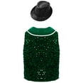 thumbnail image 3 of Moggemol Gilet de Danse Moderne Hip Hop Jazz pour Filles et Garçons, Vert Foncé 10, 3 of 4