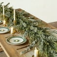 thumbnail image 4 of 5.9ft Christmas Garland Mixed Norfolk Pine and Eucalyptus, Real Touch Artificial Greenery for Indoor Outdoor Decor | Mantle, Stair, Door, Wall Holiday Decoration for Xmas Winter, 4 of 6