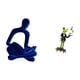 thumbnail image 5 of Figura de pensador abstracto, escultura de resina, estatua de rana de camarero coleccionable, adorno de escritorio adecuado para estante de oficina, d, 5 of 8