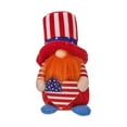thumbnail image 2 of 4th of July Patriotic Gnome for American Independence Day Gift Handmade Stars and Stripes Nisse Scandinavian Folklore Elf Dwarf Home Household Ornaments Kitchen Tiered Tray Decorations, 1PC, 2 of 9