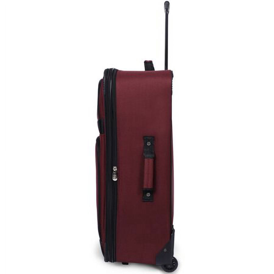 Protege 28 Inch Regency Soft Side Checked 2-Wheel Upright Luggage, Wine (Walmart Exclusive)