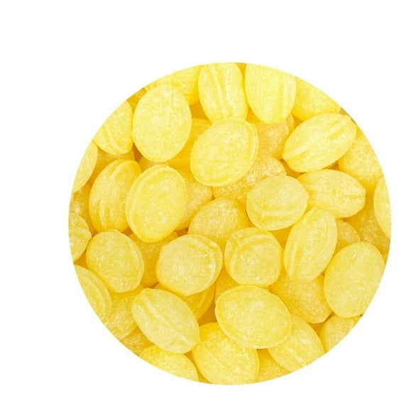 Claeys Sanded Lemon Drops, 6 Ounces - 2 Bags, Hard Sour Candy, Lemon Flavored Candy