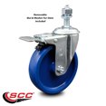 thumbnail image 2 of 5 Inch SS Solid Polyurethane ½ Inch Threaded Stem Caster with Total Lock Brake, 2 of 2