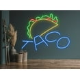 thumbnail image 2 of Glowneon Tacos Mexico Neon Sign, Restaurant Light Wall Signboard, 2 of 4