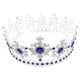 thumbnail image 1 of Jeweled Queen Crown Baroque Tiaras Party Headpieces Birthday Crown Decoration, 1 of 2