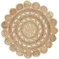 thumbnail image 1 of Safavieh Natural Fiber Round Collection NF805B Handmade Boho Charm Braided Jute Area Rug, 6' x 6' Round, Natural, 1 of 2
