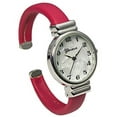 thumbnail image 3 of Blekon Collections Women's Analog Quartz Saffiano 31mm Alloy Case Leather Cuff Bangle Watch, 3 of 5
