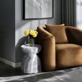 thumbnail image 7 of Meridian Furniture Caserta White Marble Finish Concrete Indoor/Outdoor End Table, 7 of 7