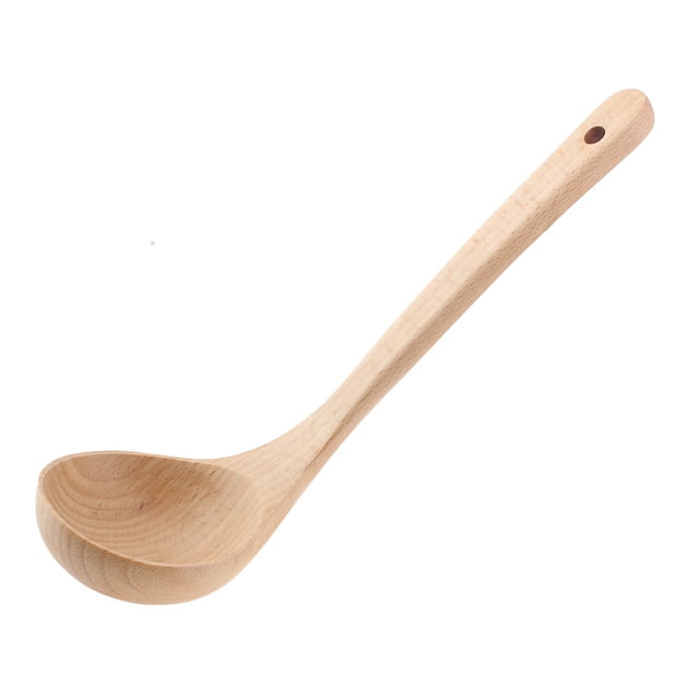 Unique Bargains Home Kitchen Wooden Cooking Utensil Soup Food Porridge Congee Spoon Ladle