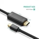thumbnail image 2 of 3X Cable Mini DisplayPort una 4K Mini DP una Cable de 6 Pies para Air / Pro, Pro / Dock, Monitor, Proyector, 2 of 4