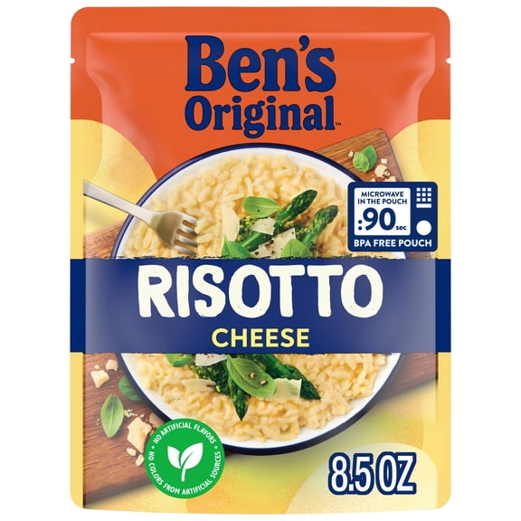 BEN'S ORIGINAL Ready Rice Cheese Risotto Flavored Rice, Easy Dinner Side, 8.5 oz Pouch