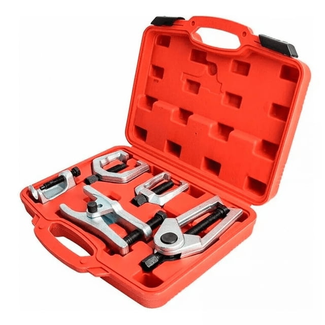 Extractor Rotula Kit Herramienta Suspension Reparacion Auto, Plata/Rojo