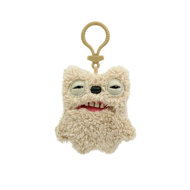 KEVCHE 10cm Colección Fuggler Peluche Llavero, Peluche s Fuggler Funny Monstruo de los Dientes Feos Kaki, para Todas las Edades
