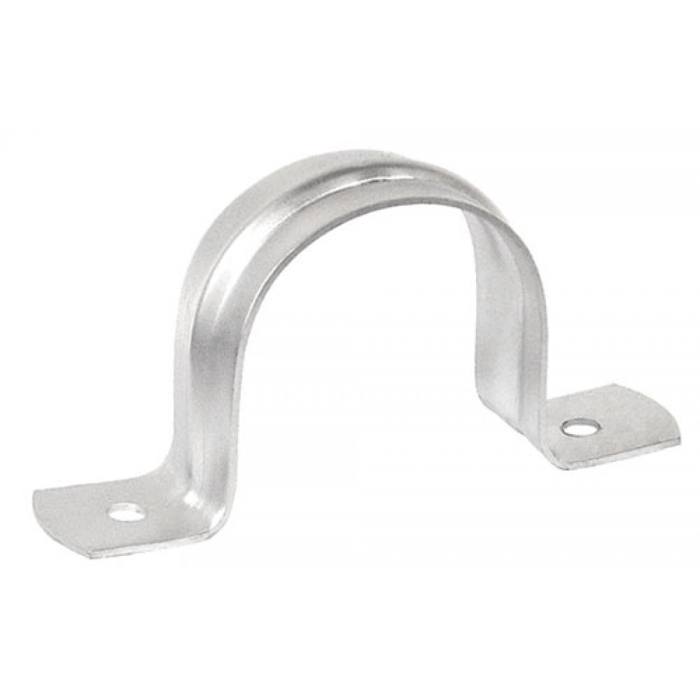 12 Pcs, Emt Two Hole Conduit Strap, 11/4 In., Zinc Plated Steel to